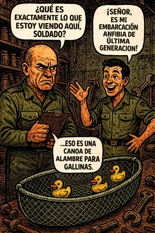 ¿Qué es exactamente lo que estoy viendo aquí, soldado?
