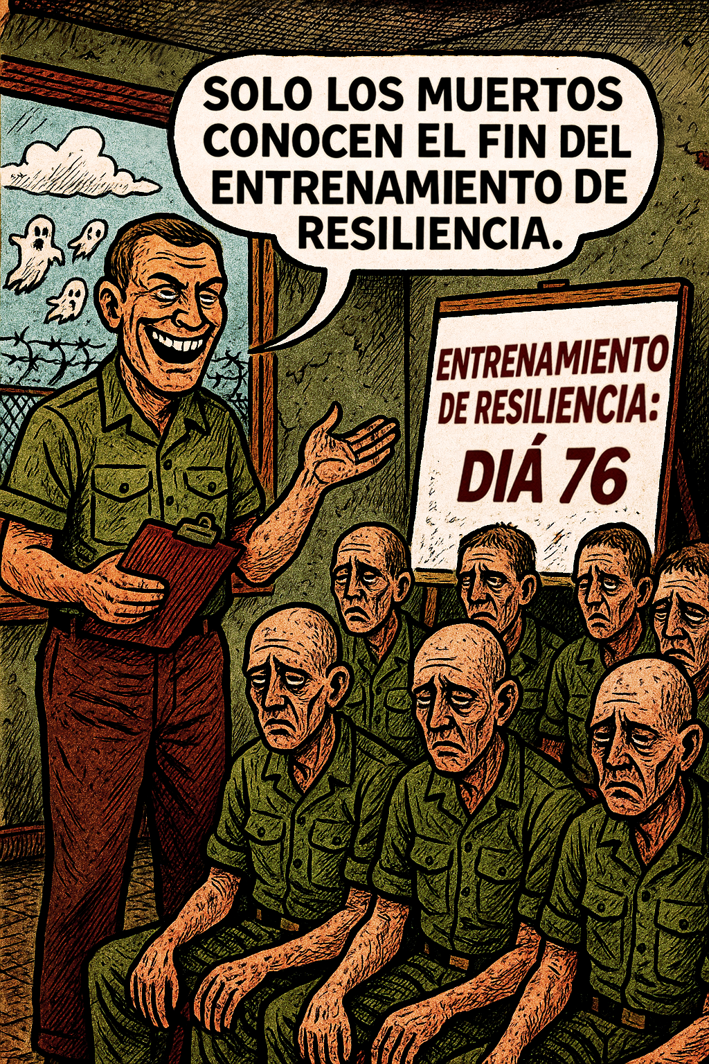 Solo los muertos conocen el fin del entrenamiento de resiliencia.