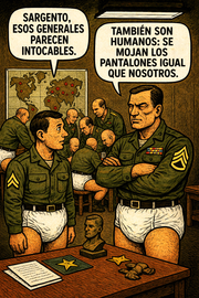 Sargento, esos generales parecen intocables.