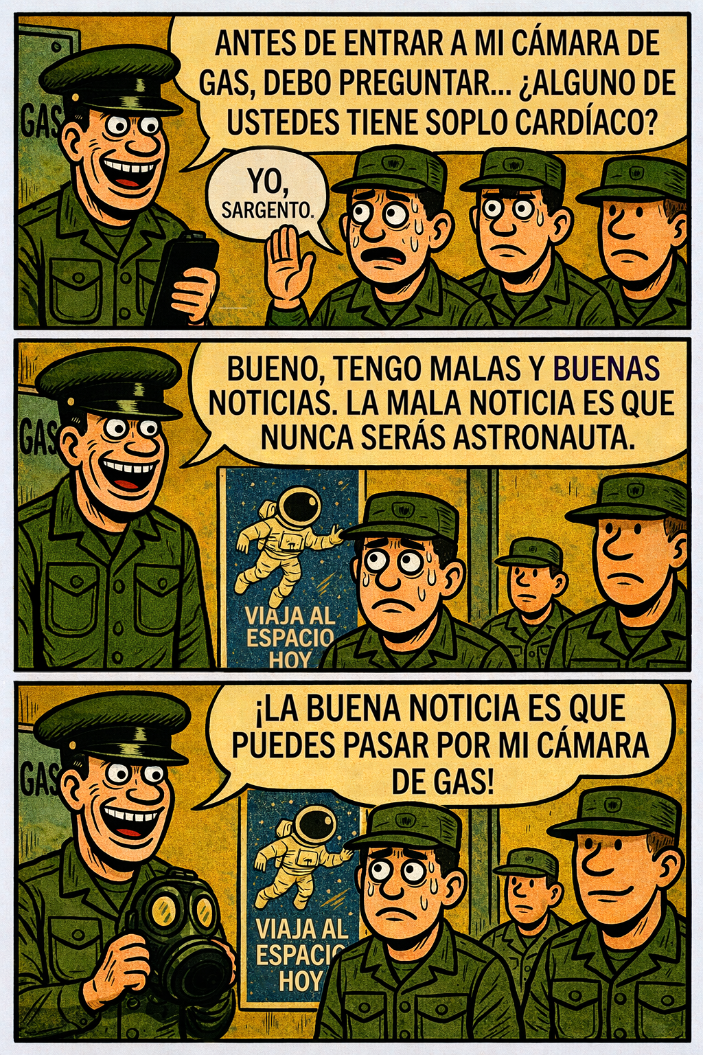 Antes de entrar a mi cámara de gas, debo preguntar...