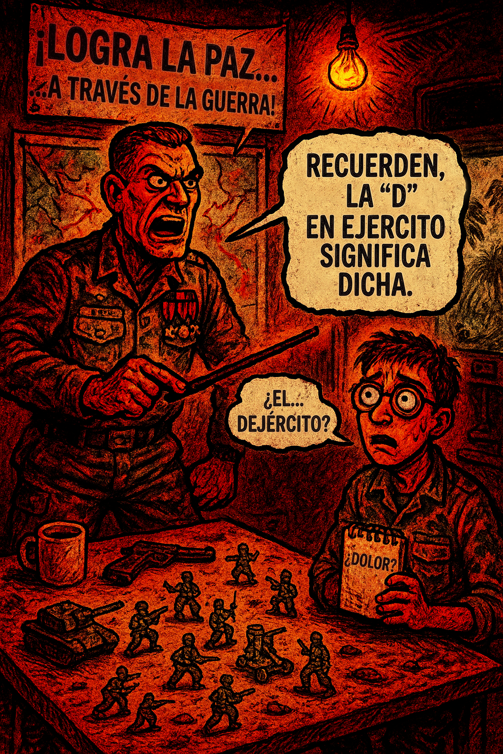 ¡Logra la paz… …a través de la guerra!