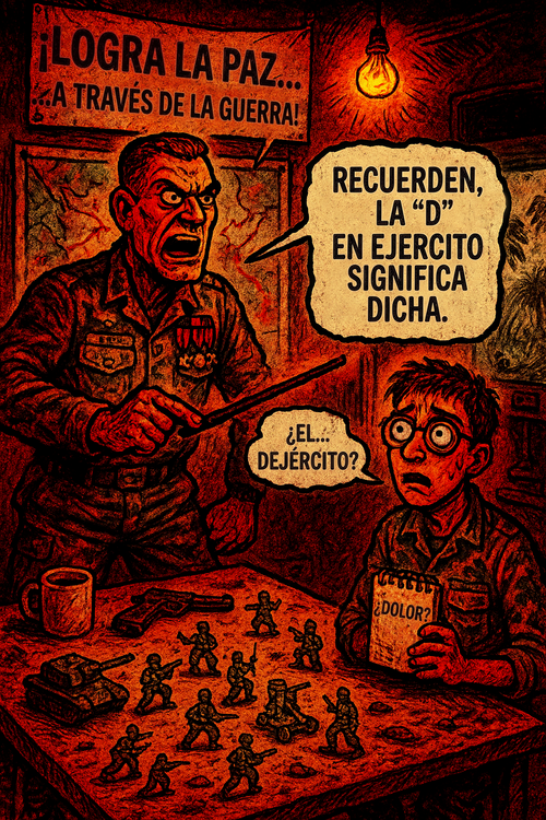 ¡Logra la paz… …a través de la guerra!