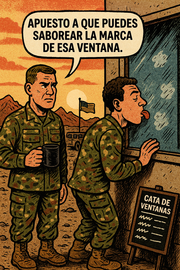 Apuesto a que puedes saborear la marca de esa ventana.