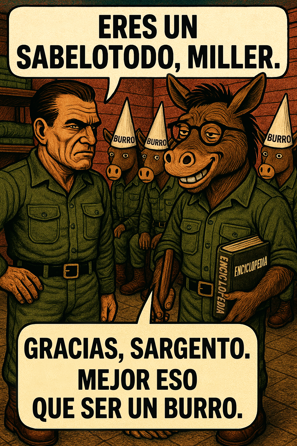 Eres un sabelotodo, miller.