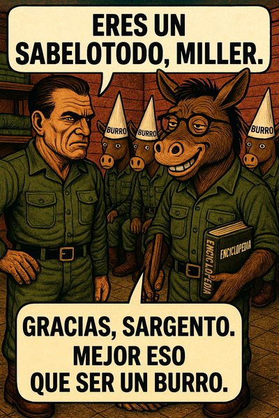 Eres un sabelotodo, miller.