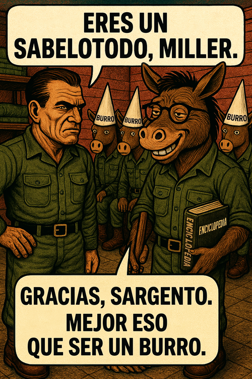 Eres un sabelotodo, miller.