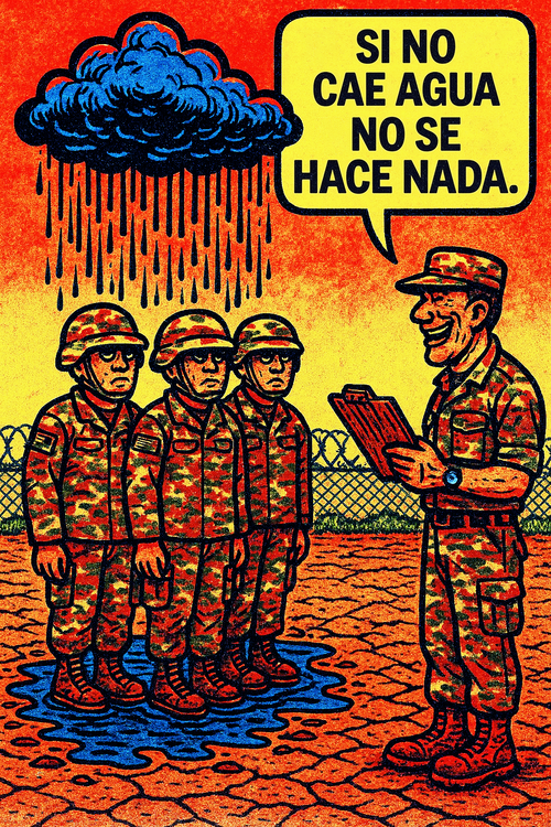 Si no cae agua no se hace nada. 1