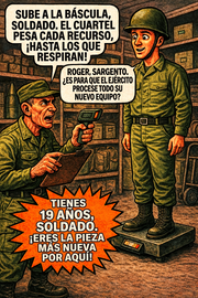 Sube a la báscula, soldado.