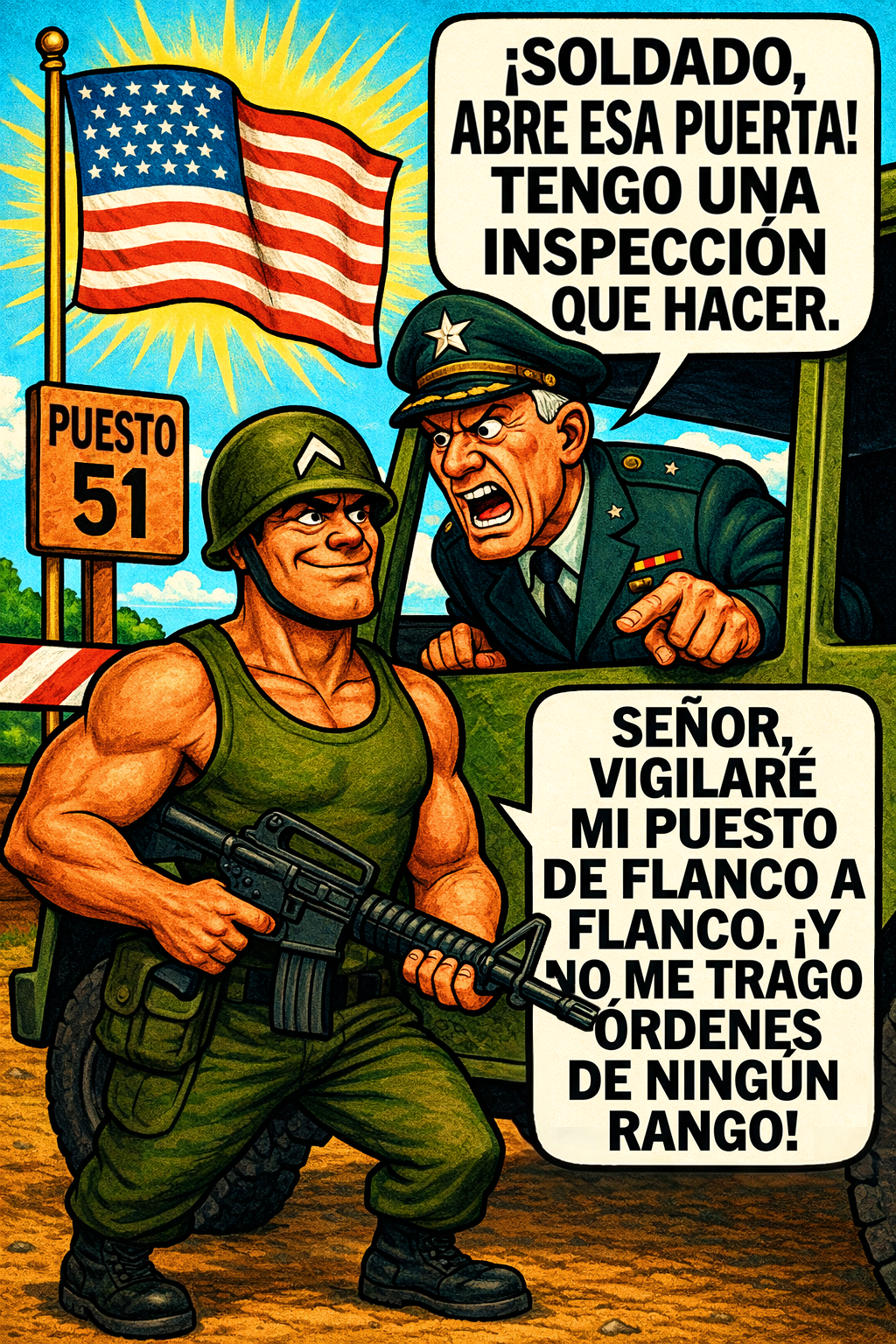 ¡Soldado, abre esa puerta!