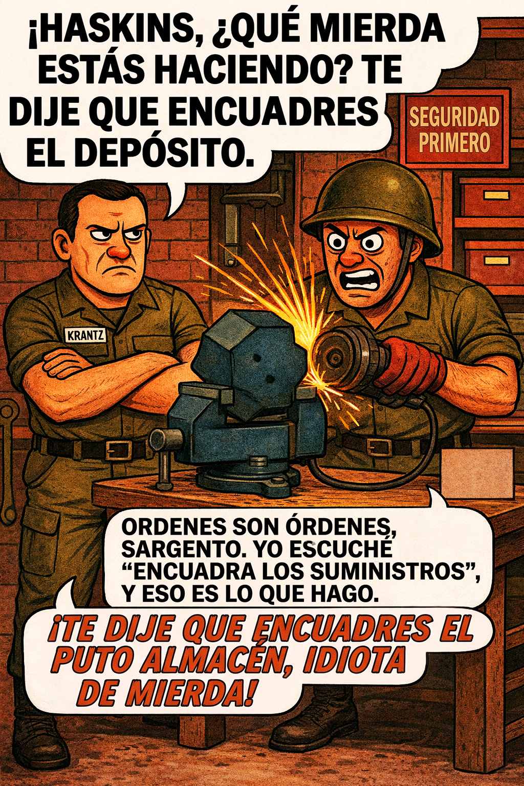 ¡Haskins, ¿qué mierda estás haciendo?