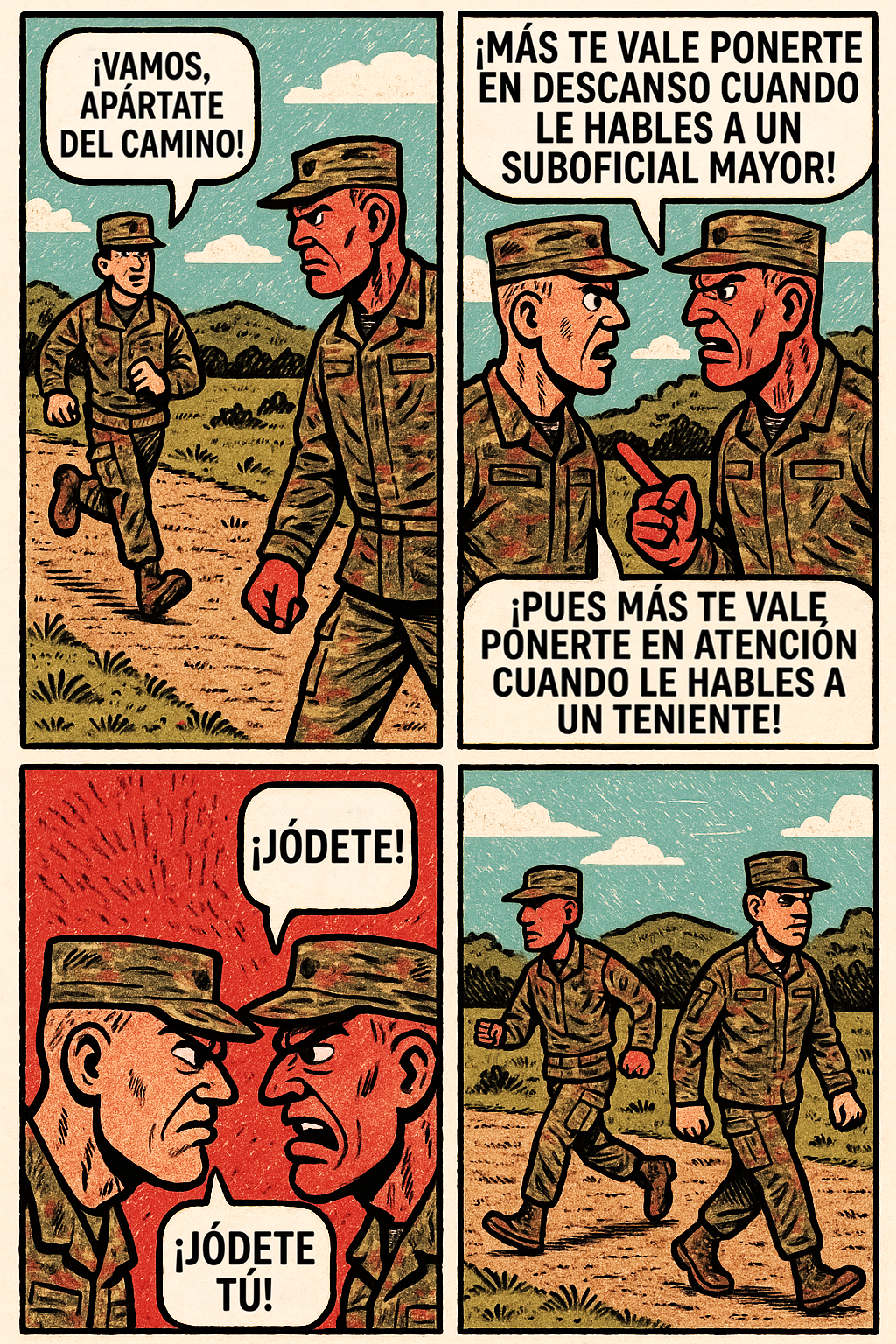 ¡Vamos, apártate del camino!
