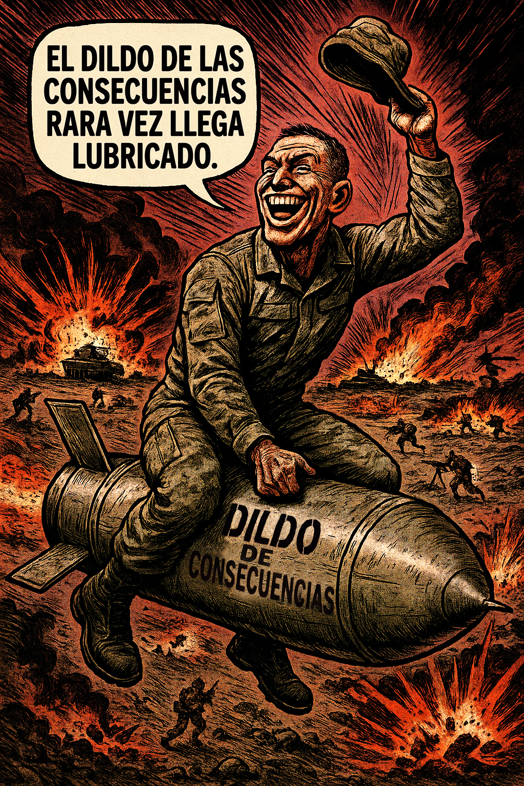 El dildo de las consecuencias rara vez llega lubricado.