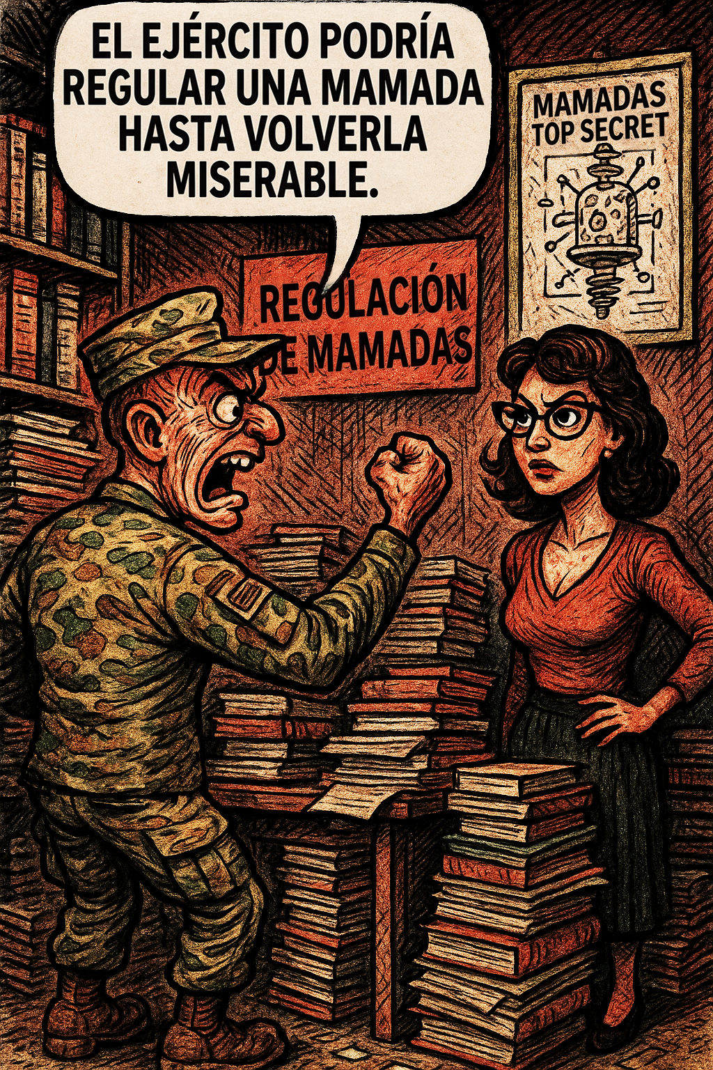 El ejército podría regular una mamada hasta volverla miserable.