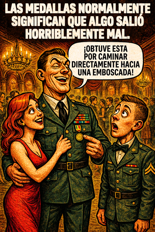Las medallas normalmente significan que algo salió horriblemente mal.