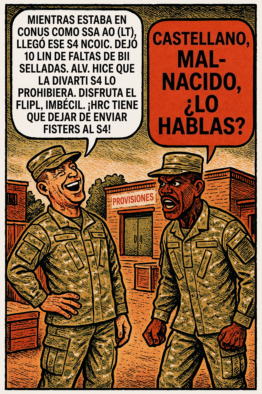Mientras estaba en conus como ssa ao (lt), llegó ese s4 ncoic.