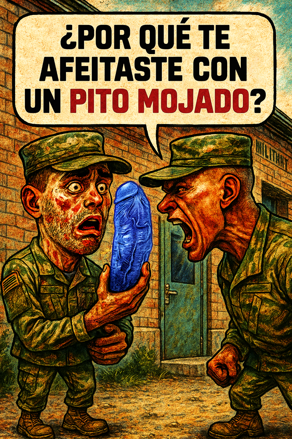 ¿Por qué te afeistaste con un pito mojado?