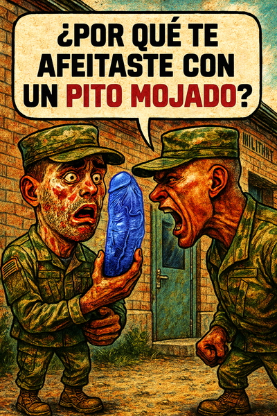¿Por qué te afeistaste con un pito mojado?