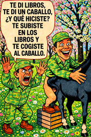 Te di libros, te di un caballo, ¿y qué hiciste?