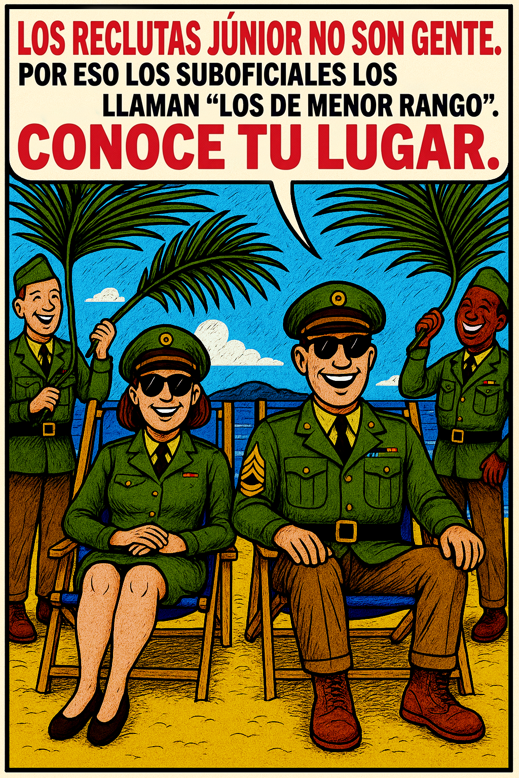 Los reclutas júnior no son gente.