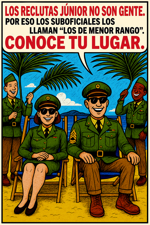 Los reclutas júnior no son gente.