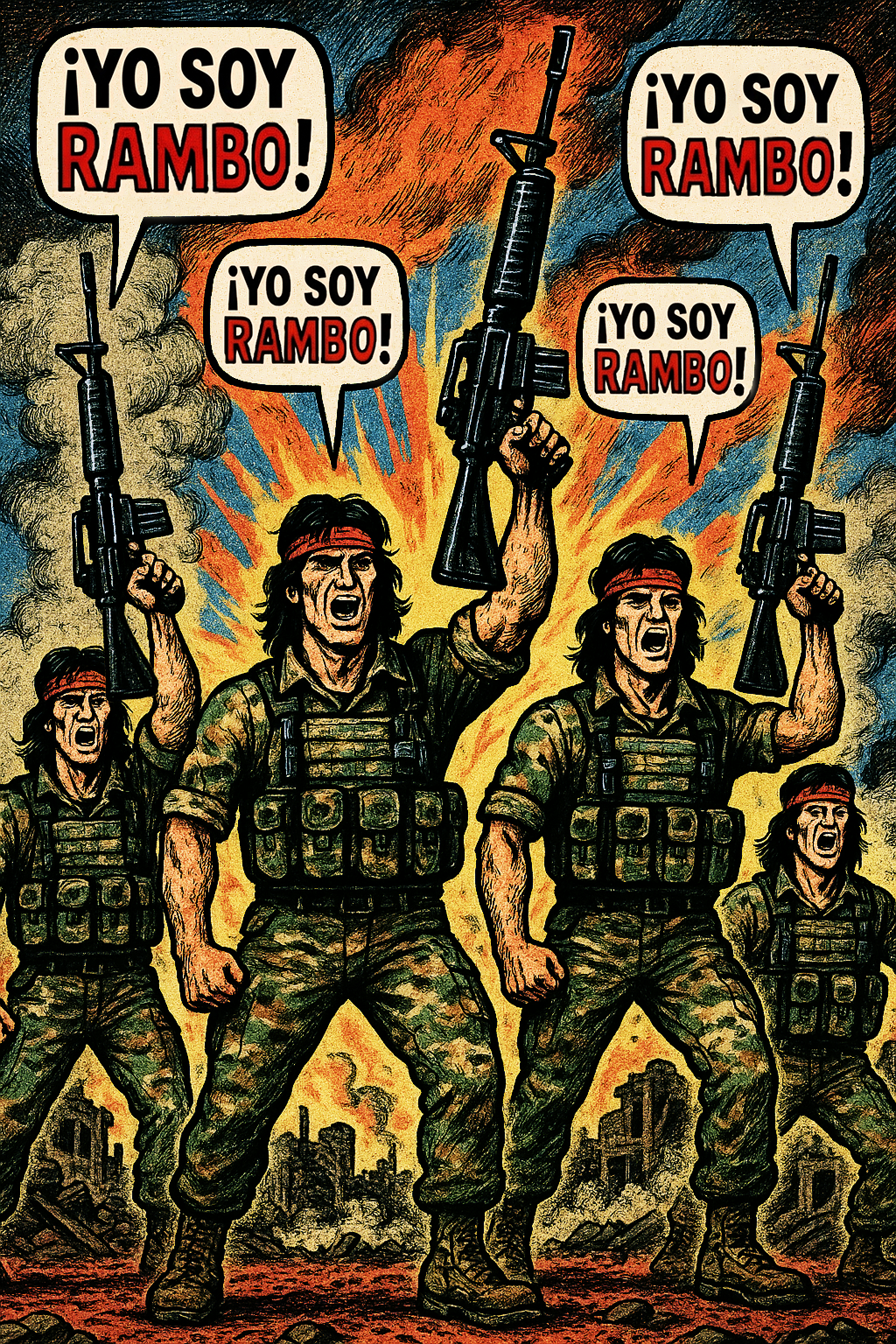 ¡Yo soy rambo!