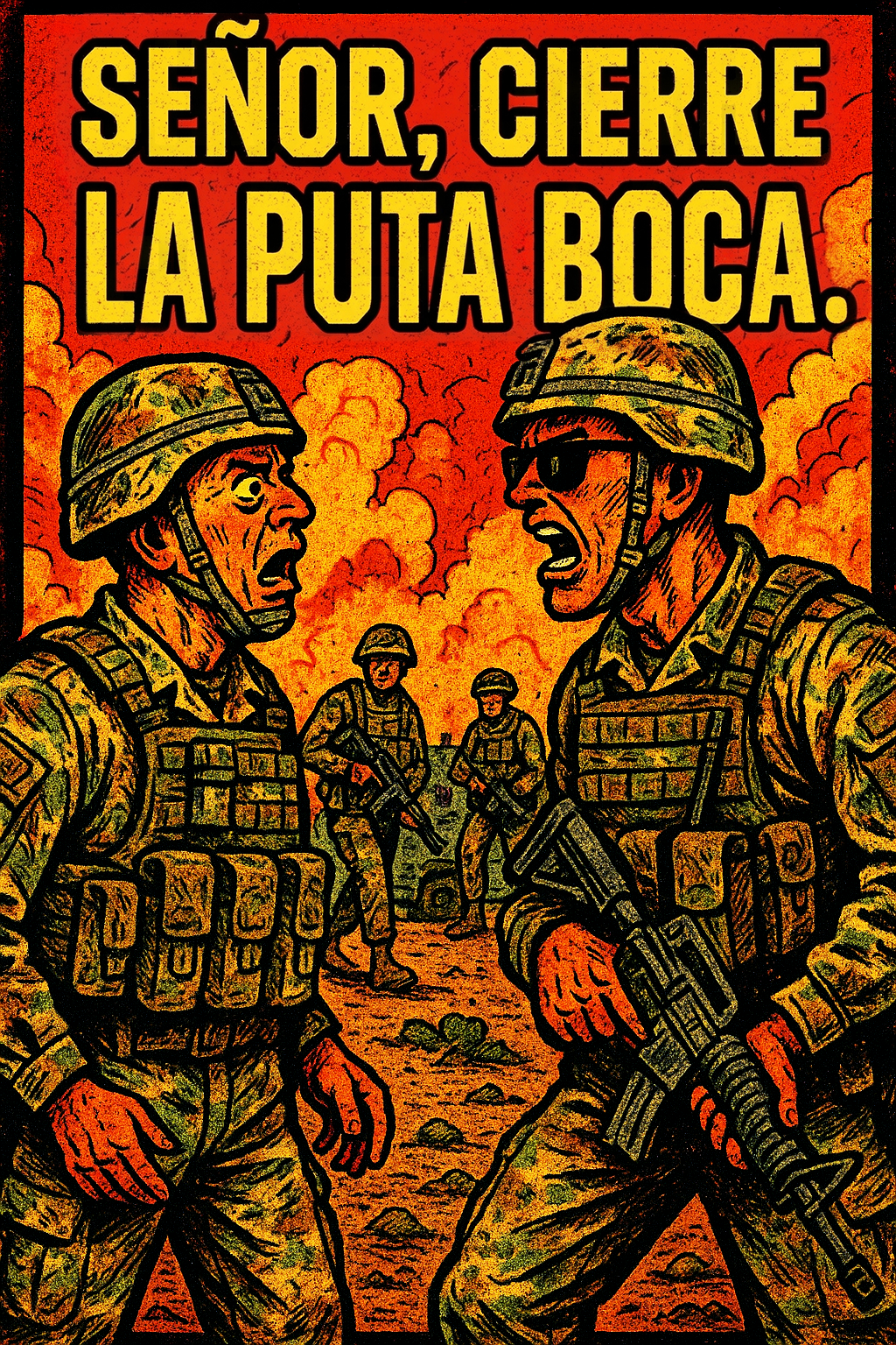 Señor, cierre la puta boca.