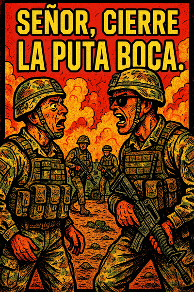 Señor, cierre la puta boca.