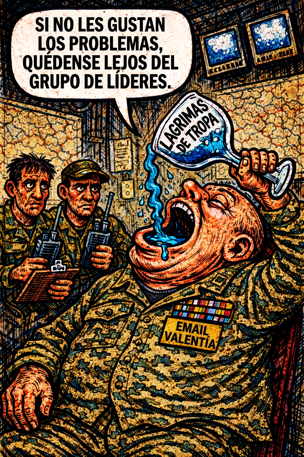 Si no les gustan los problemas, quédense lejos del grupo de líderes.