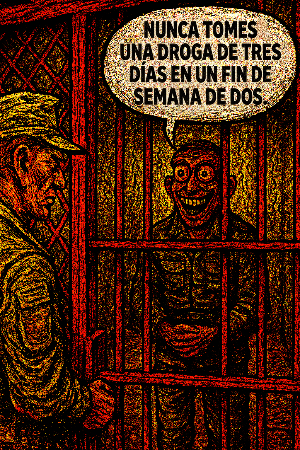 Nunca tomes una droga de tres días en un fin de semana de dos.