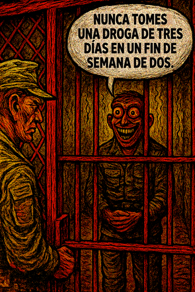 Nunca tomes una droga de tres días en un fin de semana de dos.