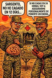 Sargento, no he cagado en 12 días...