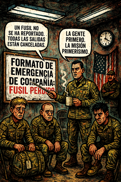 Un fusil no se ha reportado.