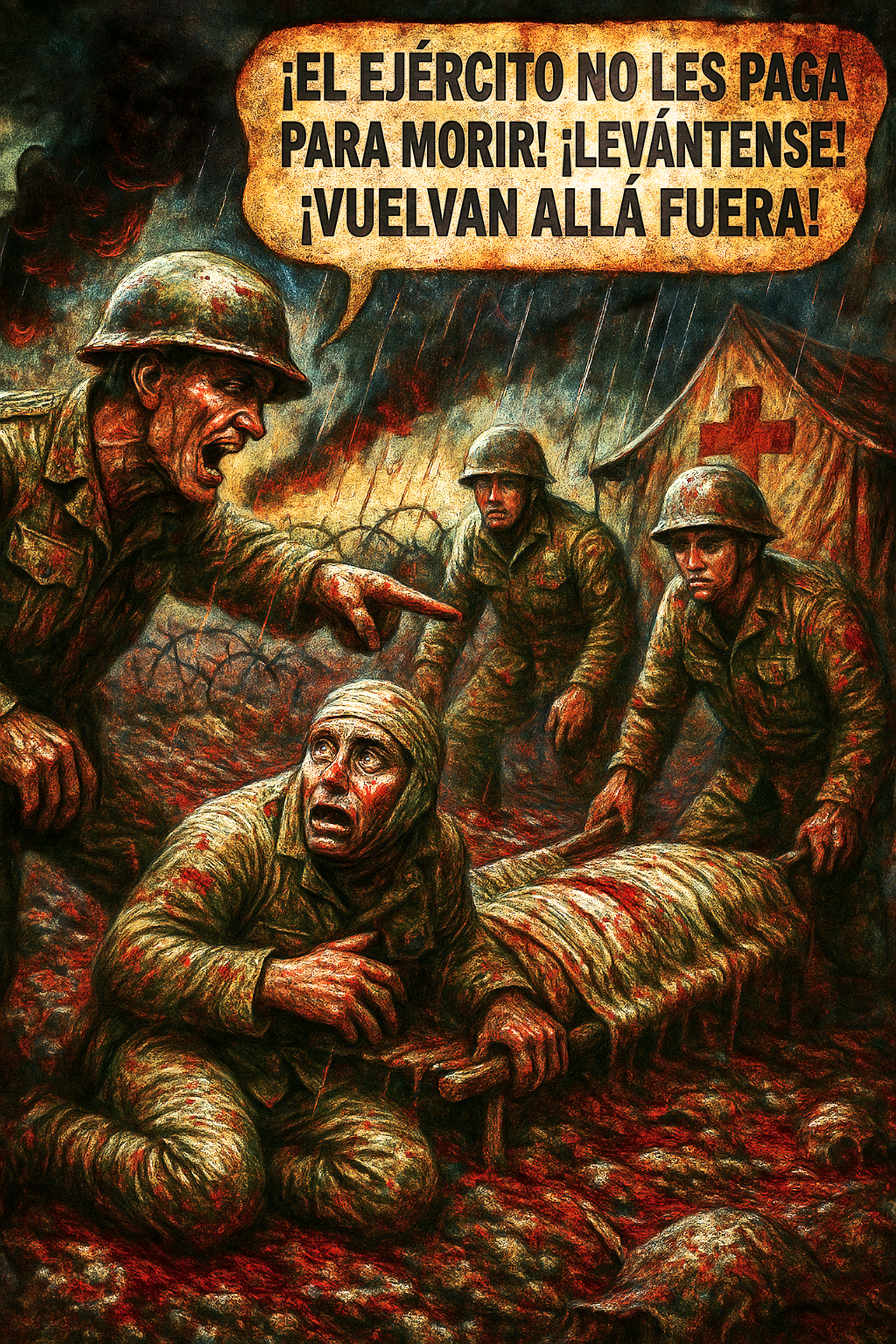 ¡El ejército no les paga para morir!