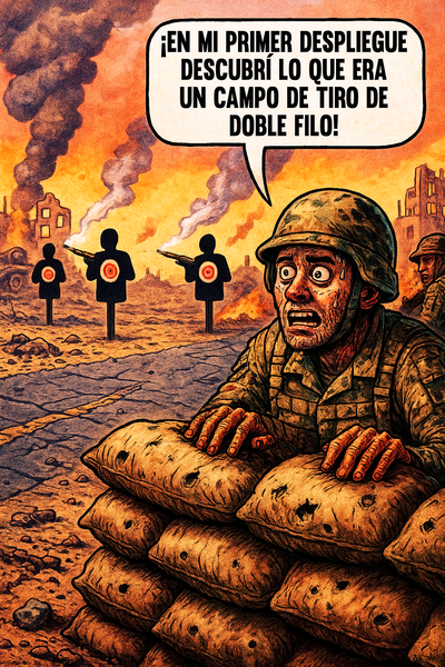 ¡En mi primer despliegue descubrí lo que era un campo de tiro de doble filo!