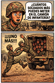 ¿Cuántos soldados más puedes meter en el camión de infantería?