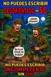 No puedes escribir desorientado sin so.