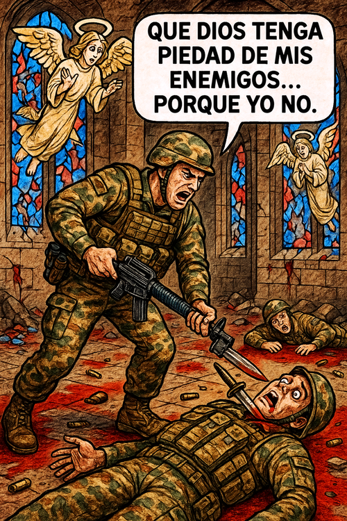 Que dios tenga piedad de mis enemigos...