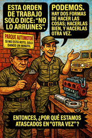 Esta orden de trabajo solo dice "no lo arruines".