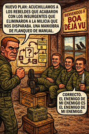 Nuevo plan: acuchillamos a los rebeldes que acabaron con los insurgentes que bliminaron a la milicia que nos disparaba.