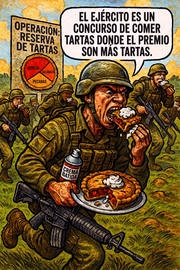 El ejército es un concurso de comer tartas donde el premio son más tartas.