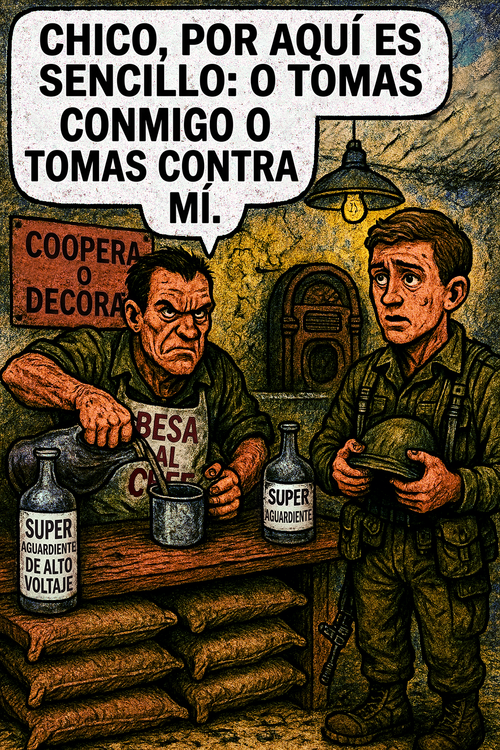Chico, por aquí es sencillo: o tomas conmigo o tomas contra mí.