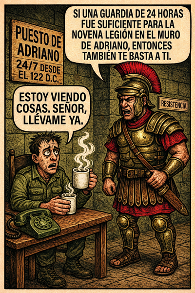 Puesto de adriano 24/7 desde el 122 d.c.