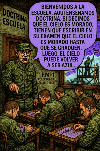 Bienvenidos a la escuela, aquí enseñamos doctrina.