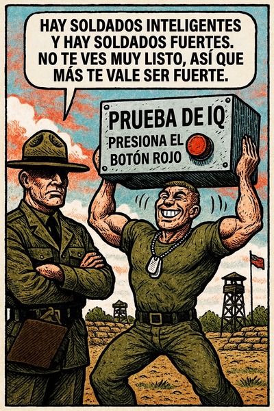 Hay soldados inteligentes, y hay soldados fuertes.