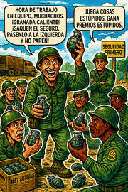 Hora de trabajo en equipo, muchachos—¡granada caliente!