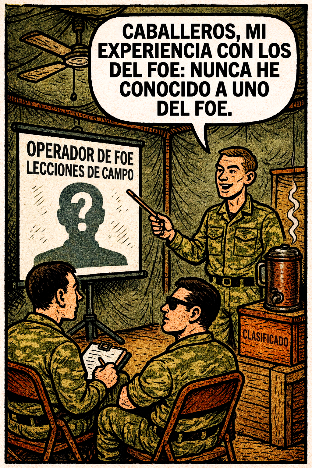 Caballeros, mi experiencia con los del foe: nunca he conocido a uno del foe.