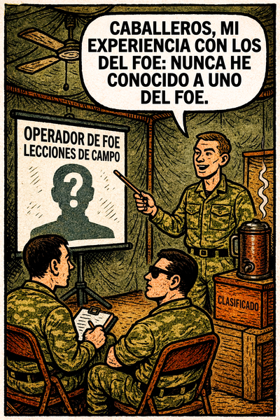 Caballeros, mi experiencia con los del foe: nunca he conocido a uno del foe.