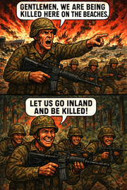 Gentlement, We Are Being Killed Here on the Beaches