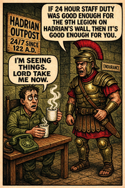 Hadrian Outpost: 24/7 Since 122 A.D.