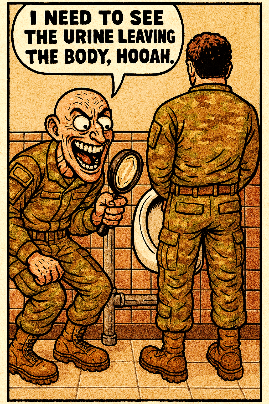 I Need to See the Urine Leaving the Body, Hooah